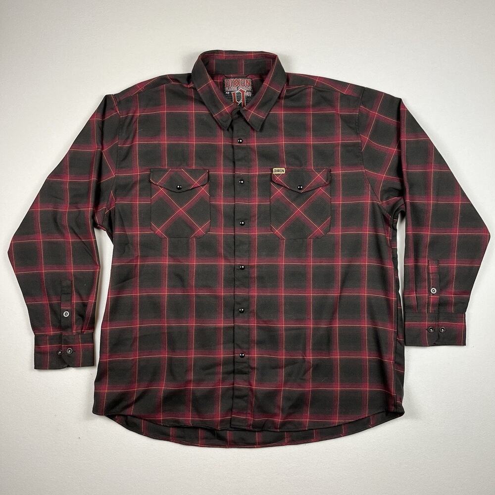Dixxon 9th Street Pearl Snap Flannel Mens 4XL